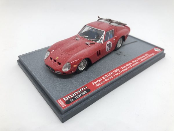FERRARI 250 GTO 1962 MILANO-CORTINA NATALE CHRISTMAS 2020 1:43 Brumm - immagine 3