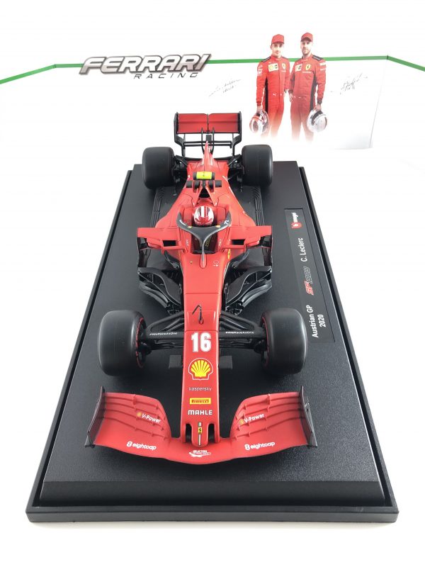 FERRARI F1 SF1000 #16 CHARLES LECLERC 2020 Scala 1:18 Burago - immagine 5