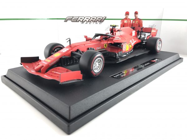 FERRARI F1 SF1000 #16 CHARLES LECLERC 2020 Scala 1:18 Burago - immagine 2