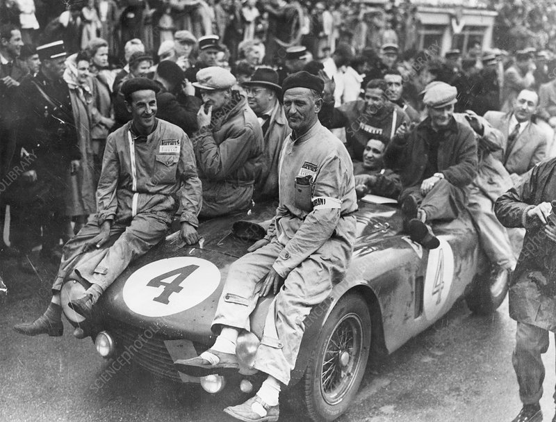 The victorious Ferrari, Le Mans 24 hours, France, 1954