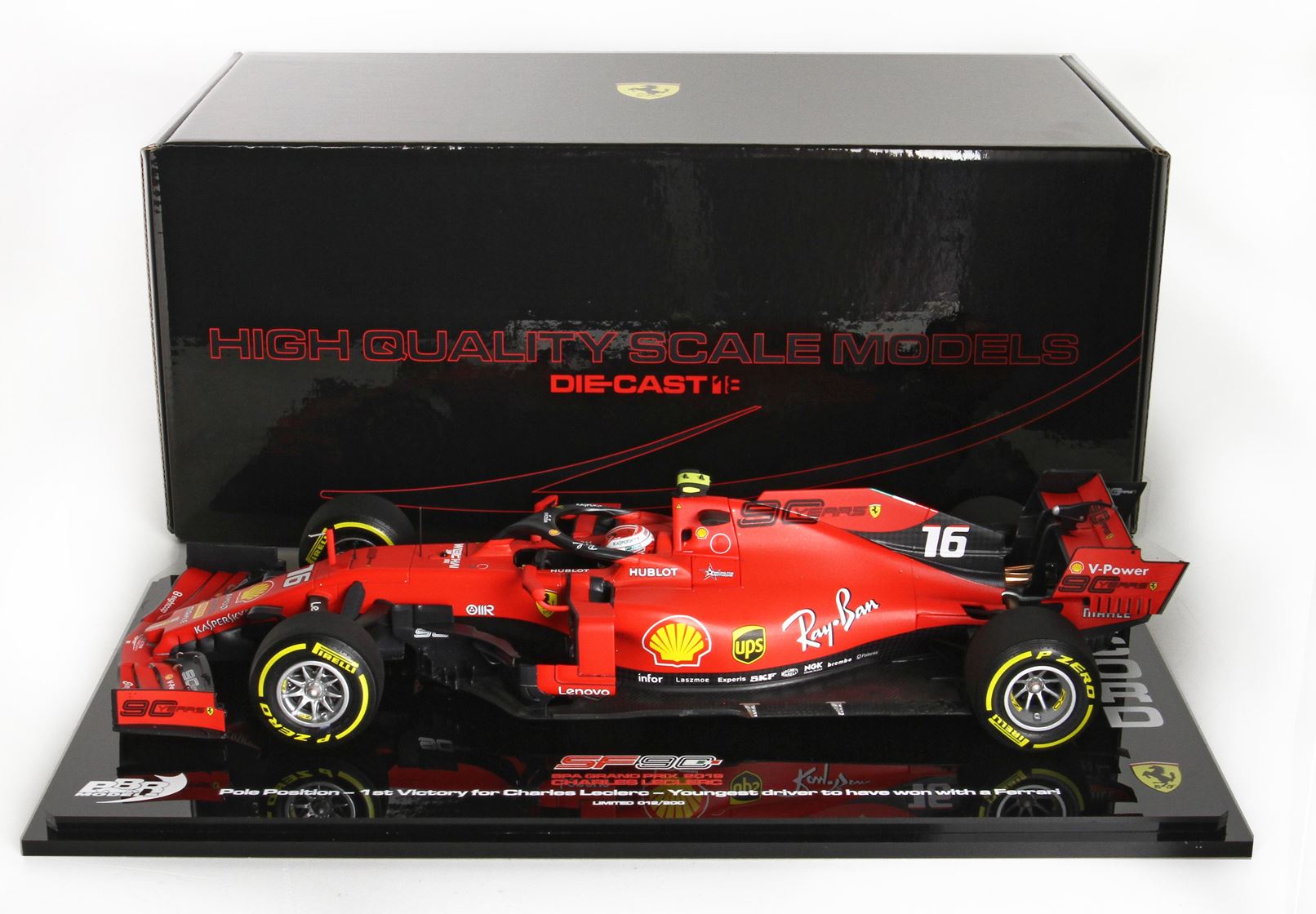 Ferrari SF90 Belgium Gran Prix 2019 BBR191826ST BBR